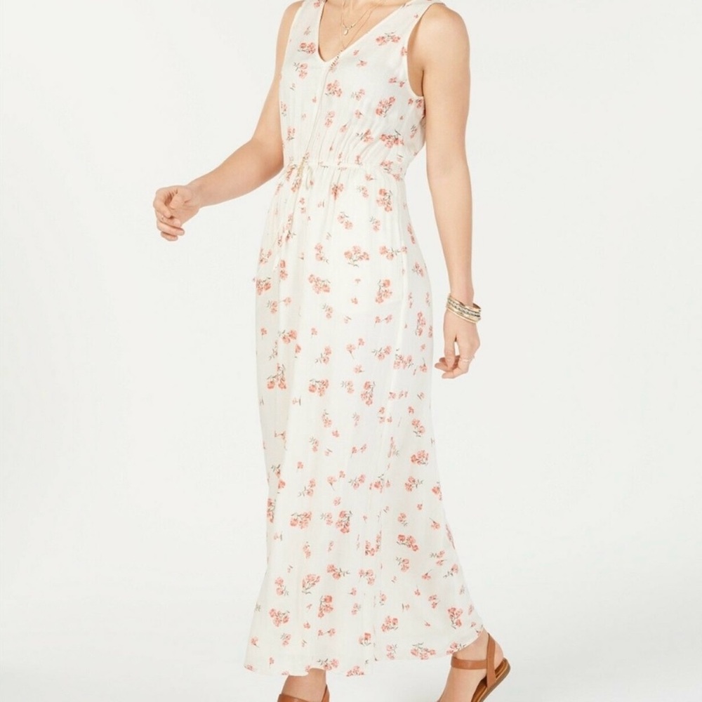 Lucky Brand floral drawstring maxi dress - Picture 3 of 6
